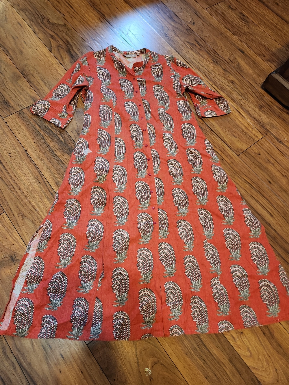 Indian Pakistani Coral Kurta